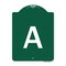 Signmission Designer Series Sign-Sign W/ Letter A, Green & White Aluminum Sign, 18" x 24", GW-1824-22964 A-DES-GW-1824-22964 - alternate 1